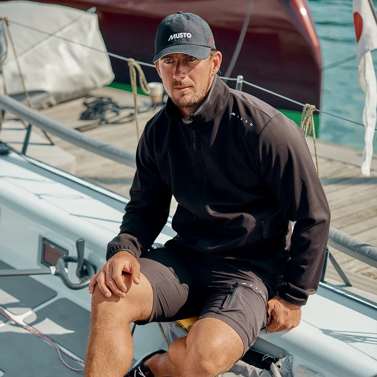 PANTALONI SCURȚI ELASTICI PENTRU BĂRBAȚI EVO DECK - imagine 5